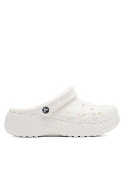 Klapki Crocs BAYA PLATFORM CLOG 208186-100 Biały ze sklepu eobuwie.pl w kategorii Klapki damskie - zdjęcie 182075370