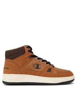 Sneakersy Champion Rebound Mid Winterized B Gs Mid Cut S32719-YS008 Brązowy ze sklepu eobuwie.pl w kategorii Buty sportowe dziecięce - zdjęcie 182075430