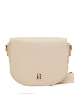 Torebka Tommy Hilfiger Th Logotape Saddle Bag AW0AW17184 Écru ze sklepu eobuwie.pl w kategorii Listonoszki - zdjęcie 182075561
