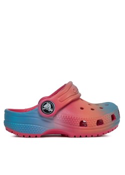 Klapki Crocs Crocs Classic Color Dip Clog T 209043 Różowy ze sklepu eobuwie.pl w kategorii Klapki dziecięce - zdjęcie 182076334