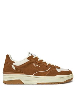 Sneakersy Pepe Jeans Chester Air M PMS00033 Brązowy ze sklepu eobuwie.pl w kategorii Buty sportowe męskie - zdjęcie 182076434