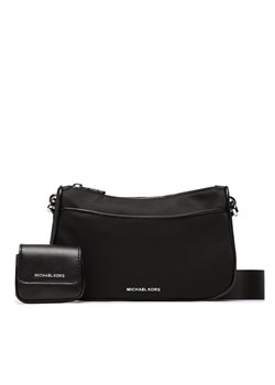 Torebka MICHAEL Michael Kors Jet Set 32R3SJ6C8C Czarny ze sklepu eobuwie.pl w kategorii Listonoszki - zdjęcie 182076452