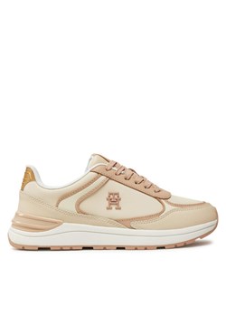 Sneakersy Tommy Hilfiger FW0FW08325 Beżowy ze sklepu eobuwie.pl w kategorii Buty sportowe damskie - zdjęcie 182076884