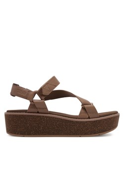 Sandały Teva Madera Wedge 1151015 Brązowy ze sklepu eobuwie.pl w kategorii Sandały damskie - zdjęcie 182076971