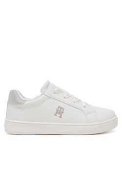 Sneakersy Tommy Hilfiger Low Cut Velcro Sneaker T1A9-33728-1439 S Biały ze sklepu eobuwie.pl w kategorii Buty sportowe dziecięce - zdjęcie 182078361