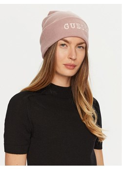 Czapka Guess AW5189 POL01 Różowy ze sklepu eobuwie.pl w kategorii Czapki zimowe damskie - zdjęcie 182078410
