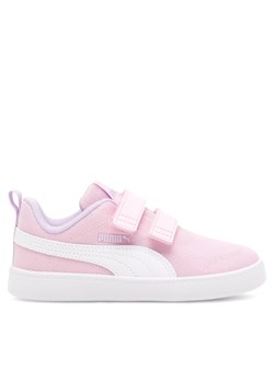 Sneakersy Puma Courtflex V2 Mesh V 371759 08 Różowy ze sklepu eobuwie.pl w kategorii Trampki dziecięce - zdjęcie 182078683