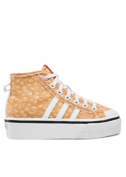 Sneakersy adidas Disney Nizza Platform Mid GZ1657 Pomarańczowy ze sklepu eobuwie.pl w kategorii Trampki damskie - zdjęcie 182078722