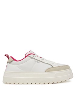 Sneakersy HUGO Lyssa Tenn 50536343 Biały ze sklepu eobuwie.pl w kategorii Buty sportowe damskie - zdjęcie 182078943