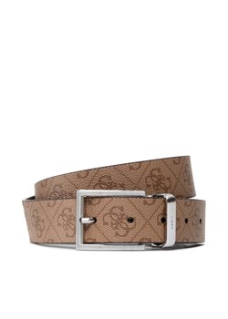 Pasek Męski Guess Vezzola Adj & Rev Belt BM7541 LEA35 Brązowy ze sklepu eobuwie.pl w kategorii Paski męskie - zdjęcie 182078951