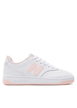 Sneakersy New Balance BBW80WPK Biały ze sklepu eobuwie.pl w kategorii Buty sportowe damskie - zdjęcie 182079173