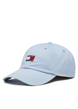 Czapka z daszkiem Tommy Jeans Tjw Heritage Cap AW0AW15848 Błękitny ze sklepu eobuwie.pl w kategorii Czapki z daszkiem damskie - zdjęcie 182079204