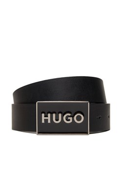 Pasek Męski Hugo Gedes 50522861 Czarny ze sklepu eobuwie.pl w kategorii Paski męskie - zdjęcie 182079612