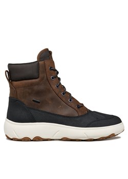 Kozaki Geox U Nebula + Grip B Ab U46HFC 0FFBC C0202 Brązowy ze sklepu eobuwie.pl w kategorii Buty zimowe męskie - zdjęcie 182079751