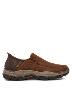 Półbuty Skechers 204810 CDB Brązowy ze sklepu eobuwie.pl w kategorii Półbuty męskie - zdjęcie 182079993