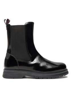 Botki Tommy Hilfiger T4A5-33586-1453999 Czarny ze sklepu eobuwie.pl w kategorii Botki - zdjęcie 182080151