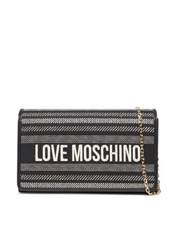 Torebka LOVE MOSCHINO JC4241PP0MKO100A Czarny ze sklepu eobuwie.pl w kategorii Kopertówki - zdjęcie 182080192