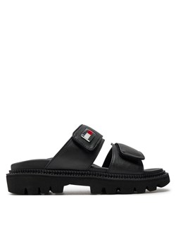 Klapki Tommy Jeans Tjw Puffed Sandal EN0EN02560 Czarny ze sklepu eobuwie.pl w kategorii Klapki damskie - zdjęcie 182080360