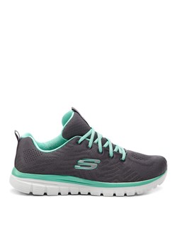 Sneakersy Skechers Get Connected 12615/CCGR Szary ze sklepu eobuwie.pl w kategorii Buty sportowe damskie - zdjęcie 182080380