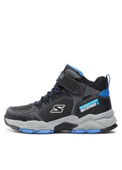 Sneakersy Skechers Drollix Venture Rush 406418L/BKRY Czarny ze sklepu eobuwie.pl w kategorii Buty zimowe dziecięce - zdjęcie 182080663