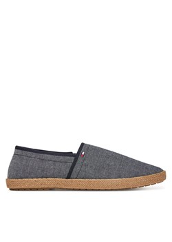 Espadryle Tommy Hilfiger Hilfiger Chambray Espadrille FM0FM05391 Niebieski ze sklepu eobuwie.pl w kategorii Espadryle męskie - zdjęcie 182080704