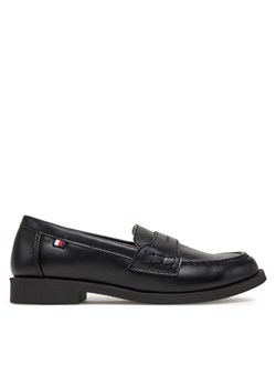 Półbuty Tommy Hilfiger T3B4-33173-1355 M Czarny ze sklepu eobuwie.pl w kategorii Półbuty dziecięce - zdjęcie 182080874