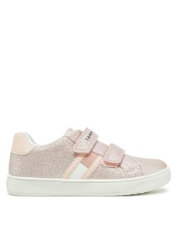 Sneakersy Tommy Hilfiger Flag Low Cut Velcro Sneaker T1A9-33725-0745 S Różowy ze sklepu eobuwie.pl w kategorii Buty sportowe dziecięce - zdjęcie 182081383