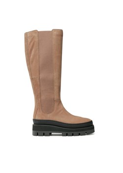 Kozaki Clarks Orianna2 261748184 Beżowy ze sklepu eobuwie.pl w kategorii Kozaki damskie - zdjęcie 182082313