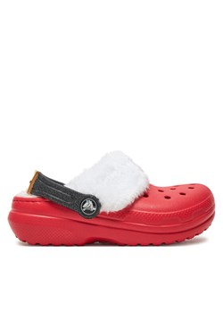 Klapki Crocs Classic Lined Santa Clog K 210931 Czerwony ze sklepu eobuwie.pl w kategorii Klapki dziecięce - zdjęcie 182082361