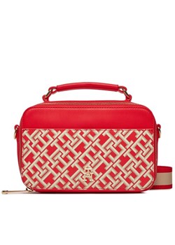 Torebka Tommy Hilfiger Iconic Tommy Camera Bag Mono AW0AW16083 Czerwony ze sklepu eobuwie.pl w kategorii Listonoszki - zdjęcie 182082532