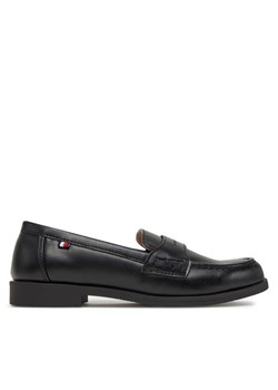 Półbuty Tommy Hilfiger T3B4-33173-1355 S Czarny ze sklepu eobuwie.pl w kategorii Mokasyny dziecięce - zdjęcie 182082840