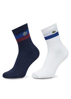Zestaw 2 par wysokich skarpet unisex Lacoste RA4241 Kolorowy ze sklepu eobuwie.pl w kategorii Skarpetki męskie - zdjęcie 182082863