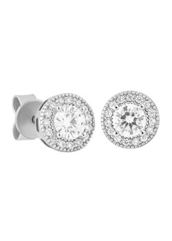 Kolczyki ICED STUFF Diamond Stud Baguette Białe złoto ze sklepu eobuwie.pl w kategorii Kolczyki - zdjęcie 182082963