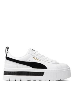 Sneakersy Puma Mayze Lth Wn's 381983 01 Biały ze sklepu eobuwie.pl w kategorii Buty sportowe damskie - zdjęcie 182083031