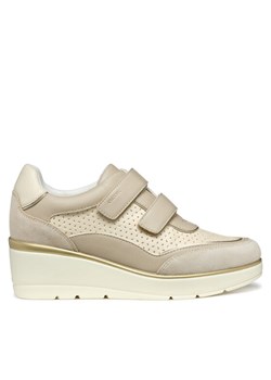 Sneakersy Geox D Ilde D55RAA 05422 C1SH6 Beżowy ze sklepu eobuwie.pl w kategorii Buty sportowe damskie - zdjęcie 182083212