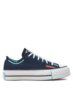 Trampki Converse Chuck Taylor All Star Lift Platform Color Pop Ox A07597C Czarny ze sklepu eobuwie.pl w kategorii Trampki damskie - zdjęcie 182083302