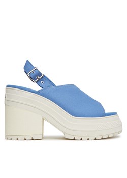 Sandały Converse Chuck 70 De Luxe Heel Sandal Platform A13810C Niebieski ze sklepu eobuwie.pl w kategorii Sandały damskie - zdjęcie 182083353