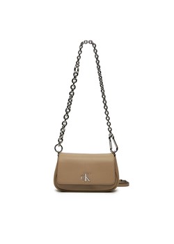 Torebka Calvin Klein Jeans K60K613049 Beżowy ze sklepu eobuwie.pl w kategorii Kopertówki - zdjęcie 182083813