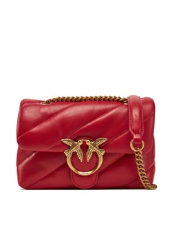 Torebka PINKO Love Puff Mini Cl PE 25 PLTT 100039 A0F2 Czerwony ze sklepu eobuwie.pl w kategorii Kopertówki - zdjęcie 182083922