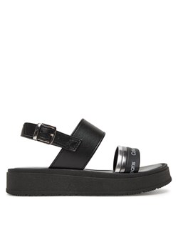 Sandały Calvin Klein Jeans V4A2-82053-0371X M Czarny ze sklepu eobuwie.pl w kategorii Sandały dziecięce - zdjęcie 182084064