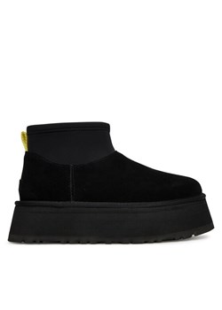 Śniegowce Ugg W Classic Mini Dipper 1168170 Czarny ze sklepu eobuwie.pl w kategorii Śniegowce damskie - zdjęcie 182084133