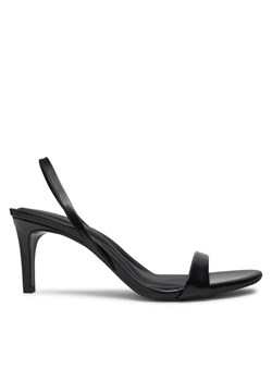 Sandały Calvin Klein Heel D'Orsay Sandal 70 - Brush L HW0HW02265 Czarny ze sklepu eobuwie.pl w kategorii Sandały damskie - zdjęcie 182084184