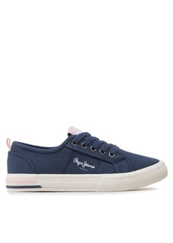 Tenisówki Pepe Jeans Brady Basic G PGS30561 Granatowy ze sklepu eobuwie.pl w kategorii Trampki dziecięce - zdjęcie 182084263