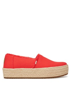 Espadryle Toms Valencia Platform 10021919 Czerwony ze sklepu eobuwie.pl w kategorii Espadryle damskie - zdjęcie 182084324