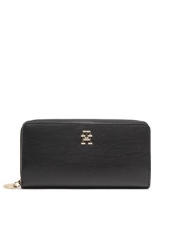 Duży Portfel Damski Tommy Hilfiger Th Chic Large Za AW0AW14231 Czarny ze sklepu eobuwie.pl w kategorii Portfele damskie - zdjęcie 182084334