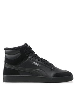 Sneakersy Puma Shuffle Mid Fur 387609 01 Czarny ze sklepu eobuwie.pl w kategorii Buty sportowe męskie - zdjęcie 182084424