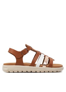 Sandały Geox J Sandal Soleima Gir J35GSB 043CF C6A7F S Brązowy ze sklepu eobuwie.pl w kategorii Sandały dziecięce - zdjęcie 182085074