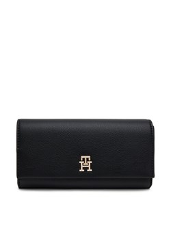 Duży Portfel Damski Tommy Hilfiger Th Legacy Flap Lrg Wallet AW0AW17267 Czarny ze sklepu eobuwie.pl w kategorii Portfele damskie - zdjęcie 182085081