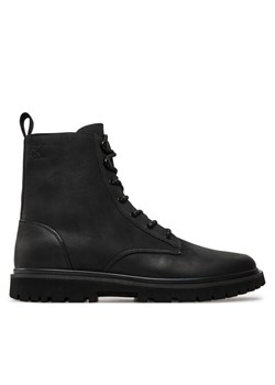 Kozaki Calvin Klein Jeans Eva Boot Mid Laceup Rebellious YM0YM01071 Czarny ze sklepu eobuwie.pl w kategorii Buty zimowe męskie - zdjęcie 182085483