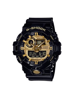 Zegarek G-Shock GA-710GB-1AER Czarny ze sklepu eobuwie.pl w kategorii Zegarki - zdjęcie 182085511